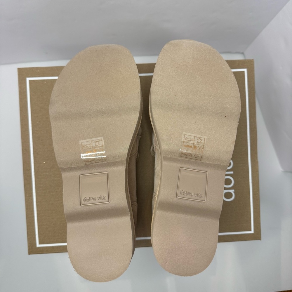 Dolce Vita Jaksen Platform Loafers – Size 6 – Dune Suede – NIB - Picture 7 of 13